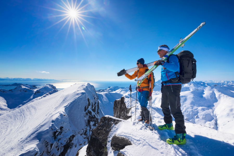 Topptur på ski i Lofoten
